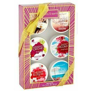 Body & Earth Body Butter Gift Set, 6 Fragrances